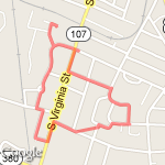 Virginia St 1 route map