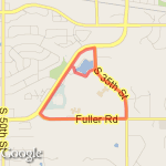 Triangle w/ Lake Loop route map