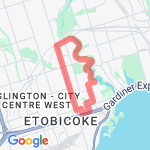 Evening Bike route map