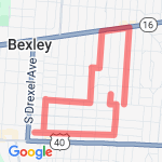 bexley/eastmoor  route map