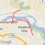 Riverside Drive route map