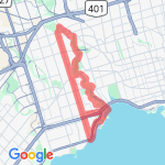 Weekend Bike Route1 route map