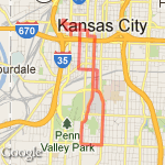 QH to Martini Corner route map