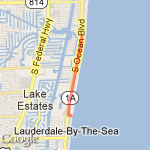 Lauderdale by the Sea route map