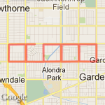 Hawthonre 10.1 miles route map