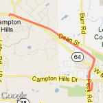 Fun Run 3.5 miles route map