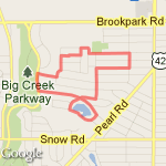 Marlbourgh/lake/parkway route map