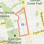 Short School Run route map