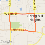 Fox Hill - 2.6 mi. route map