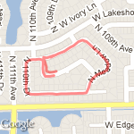 First Jogging Route route map
