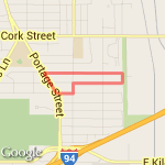 Ye Old Standard route map