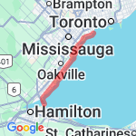 Long Haul Bike route map