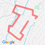 Post Calf Injury Run route map