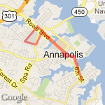 Navy stadium route map