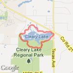 Cleary Lake Running Trail route map