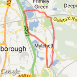 frimley green mytchette lake route map