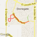 2 mile run route map