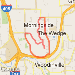 Neighborhood loop route map
