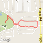 Playground around small lake - Grand Park route map
