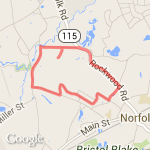 Norfolk Loop route map