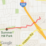 West to 53 and back route map