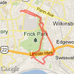 Sunday Swissvale Walkabout route map