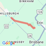 10km along trail route map