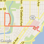 North ave hill route map
