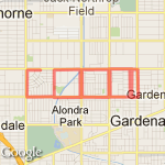 8.18 miles route map