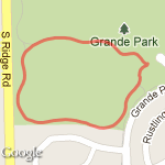 Grand Park - small circle route map