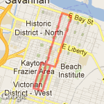 Downtown 4 Miles route map