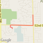 Naples cedar to burlingame route map