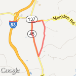 3 mi. Hereford loop route map