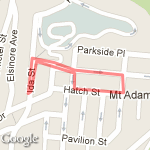 Downhill run route map