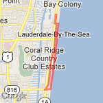 beach/commercial Blvd route map