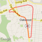 Schantz to Forrer route map