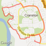 6.4km Ridge Run route map