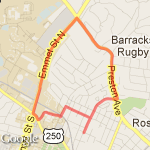 Barracks Route route map