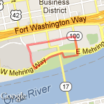 river/park loop route map