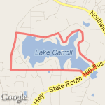 Lake Carroll route map
