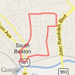 5k Route Opt 1 route map