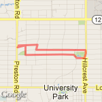Caruth Park Run route map