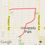 Goar Park Run route map