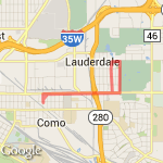 Lauderdale Community Park route map