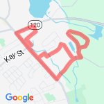 Spruce Street route map