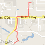 keller pointe short route map
