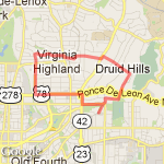 5 miler-- Ponce route map