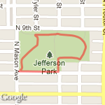Jefferson Park route map