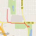 To Snake Lake route map