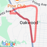 Schantz to Forrer route map